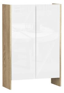 Mobile Armadietto 2 Ante 60x25x90 cm in Truciolare Bianco