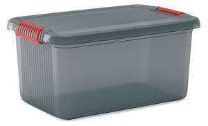 Scatola con coperchio grigia in plastica 59x39x28 cm K Latch Box – KIS