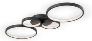 Brilagi - Plafoniera LED dimmerabile RINGO LED/34W/230V nera + telecomando