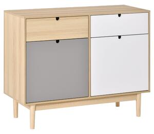 Mobile Multiuso con Due Ante 100x40x79,5 cm in Legno Multicolore
