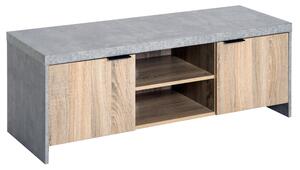 Mobile TV Moderno 120x40x44 cm in Truciolare Grigio