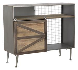 Mobile Seattle 100x42x86,5 cm in Ferro e MDF Marrone