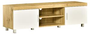 Mobile TV 140x40x41,5 cm per TV fino a 63 Quercia e Bianco