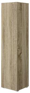 Armadio 1 Anta 5 Ripiani 45x45x195 cm Rovere