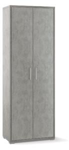 Armadio 2 Ante 71x199x41 cm Cemento