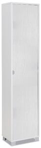 Armadio 1 Anta 43x190x29 cm Bianco Fiammato