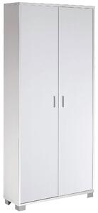 Armadio 2 Ante 83x190x29 cm Bianco Fiammato