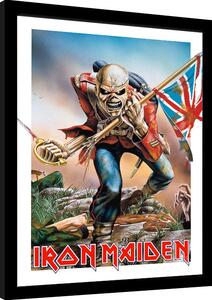 Quadro Iron Maiden - Trooper Eddie, Poster Incorniciato