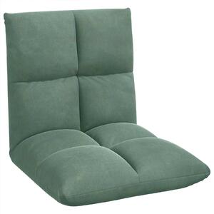 VidaXL Poltrona reclinabile verde mare in velluto
