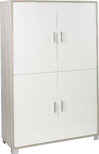 Mobile 4 Ante 107x162x41 cm Olmo Chiaro/Bianco Fiammato