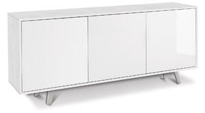 Mobile 3 Ante 177x74x41 cm Ossido Bianco/Bianco Lucido
