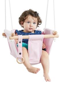 Dveděti Altalena in tessuto per bambini 100% cotone rosa