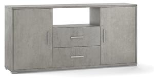 Mobile 2 Ante 2 Cassetti 174x84x41 cm Cemento