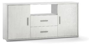 Mobile 2 Ante 2 Cassetti 174x84x41 cm Ossido Bianco