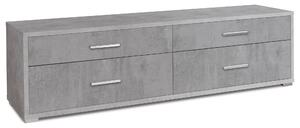 Mobile con 4 Cassetti 179x50x47 cm Cemento