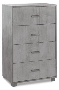 Mobile 4 Cassetti 70x112x41 cm Cemento