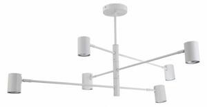 Lampadario Snow bianco 6xGU10x10W in metallo, dimensioni: 44,5x80x80 cm, IP20, Light Prestige