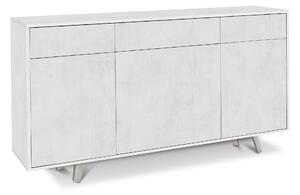Mobile 3 Ante 3 Cassetti 164x92x41 cm Ossido Bianco