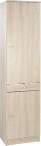 Armadio 2 Ante 1 Cassetto 46x183x34 cm Olmo Chiaro