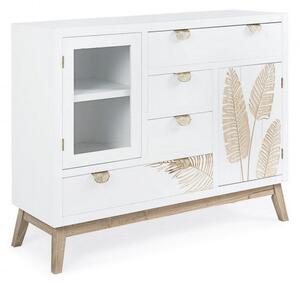 Credenza 2 Ante 4 Cassetti Folium in Legno