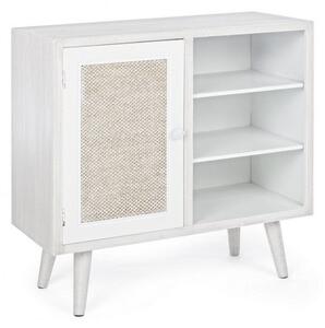 Credenza 1 Anta 3 Ripiani Montiel in Legno