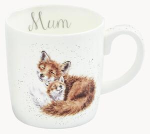 Tazza in Fine Bone China Foxes