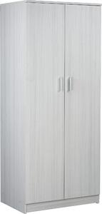 Armadio 2 Ante 77x182x52 cm Eucalipto