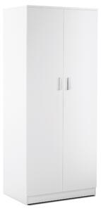 Armadio 2 Ante 77x182x52 cm Bianco Lisco