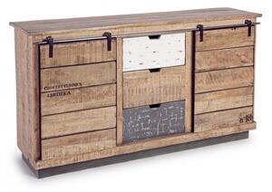 Credenza 2 Ante 3 Cassetti Tudor in Legno