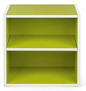 Cubo con Mensola Composite in Legno Verde