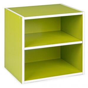 Cubo con Mensola Composite in Legno Verde