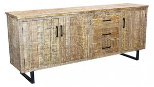 Mobile Barret 200x45x83 h cm in Legno Marrone