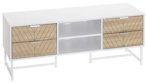 Mobile Porta TV 32"-47" 120x39x48 cm in Legno Bianco