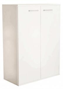 Mobiletto 2 Ante River 68x34x93,5 cm in Truciolare bilaminato Bianco