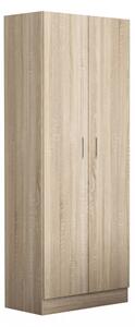 Armadio 2 Ante 80x52x180 h cm in Truciolare bilaminato Marrone