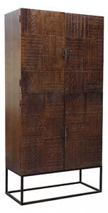 Mobile Harvey 96x46x182 h cm in Legno Marrone