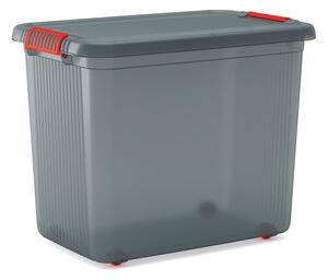 Scatola con coperchio grigia in plastica 59x39x45 cm K Latch Box – KIS