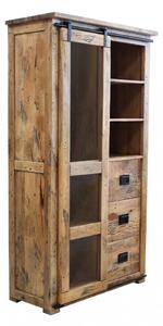 Mobile Warren 100x45x180 h cm in Legno Marrone