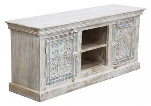 Mobile TV Winfred 140x40x60 h cm in Legno Bianco