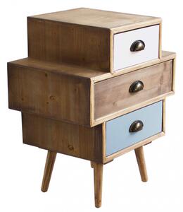 Mobiletto Victoria 50x35x49,5 h cm in Legno Multicolor