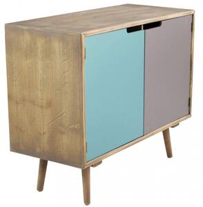 Mobiletto Niagara 80x35,5x66,8 h cm in Legno Multicolor