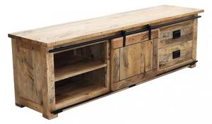 Mobile TV Zachery 180x45x55 h cm in Legno Marrone