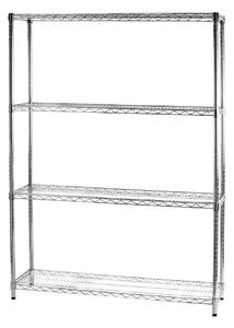 Scaffale 4 Ripiani 121x35x168 cm in Metallo Cromato Tosini