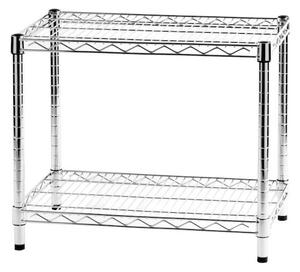 Scaffale in Acciaio Cromato 2 Ripiani Tosini Linea 2X35 - 35x60x50cm/