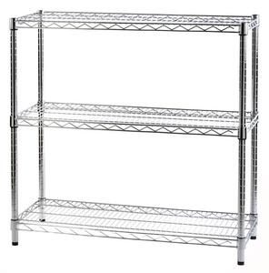 Scaffale 3 Ripiani 90x35x90 cm in Metallo Cromato Tosini