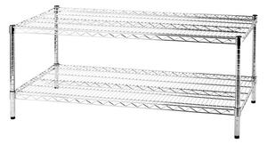 Scaffale in Acciaio Cromato 2 Ripiani Tosini Linea 2X60 - 60x121x50cm/