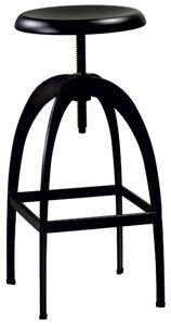 Sgabello Bar Alto in Metallo Bristol Marrone