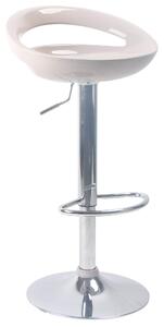 Sgabello con Alzata a Gas e Seduta Girevole in ABS Motti Seattle Beige Lucido