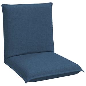 VidaXL Poltrona reclinabile in tessuto blu