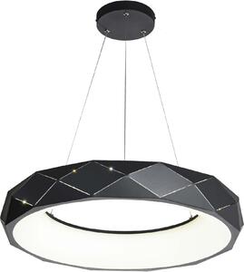 Lampada a sospensione LED Reus bianco e nero 36W, luce bianca neutra 3240 lm, metallo, dimensioni: 100x60x60 cm, IP20, Light Prestige